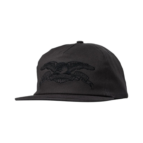 Anti Hero - Basic Eagle Snapback Hat (Black/Black)